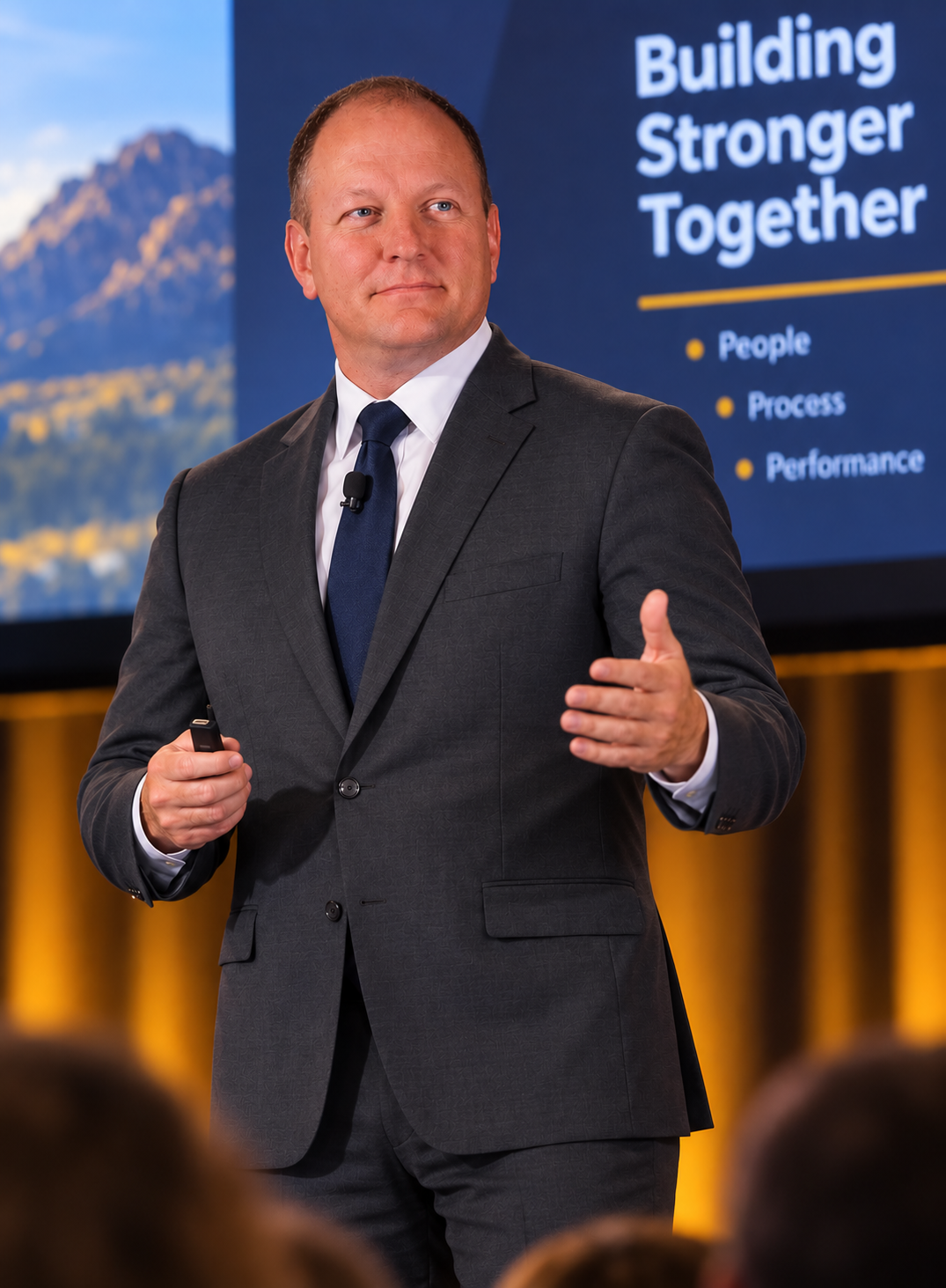 John Harris speaking at a conference